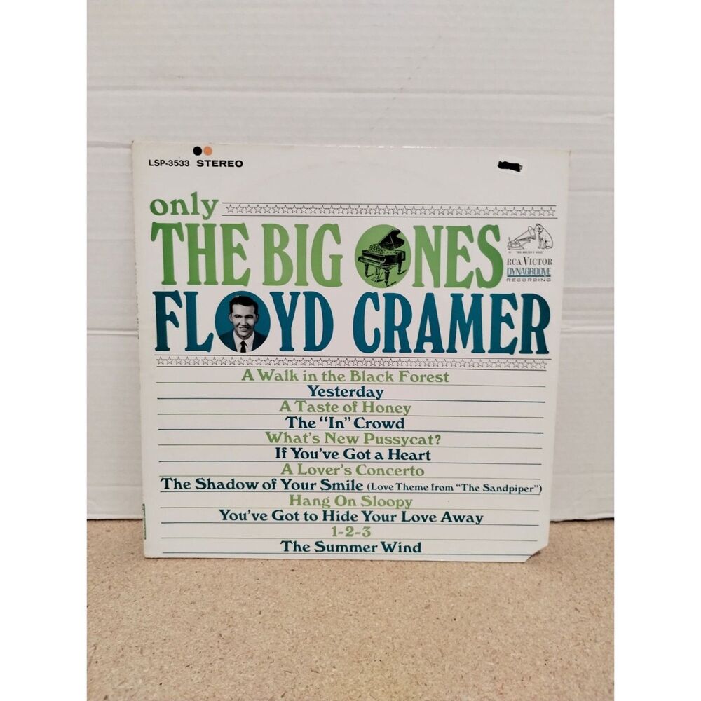 Floyd Cramer Only The Big Ones RCA Victor Records LSP3533 Vinyl LP